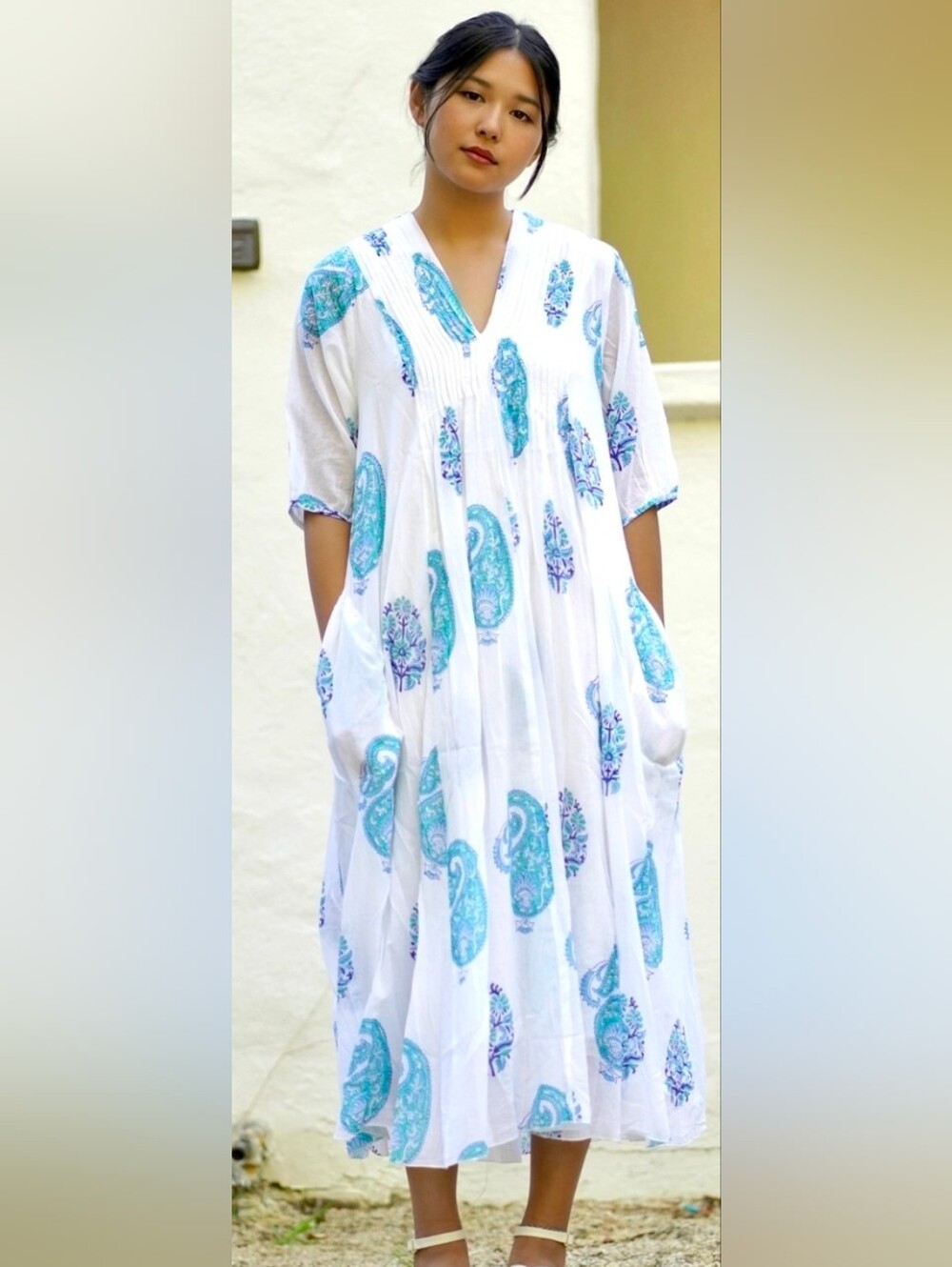 Dolma Dress Versatile Gorgeous Lightweight Airy Cotton Comfortable Breezy Floral